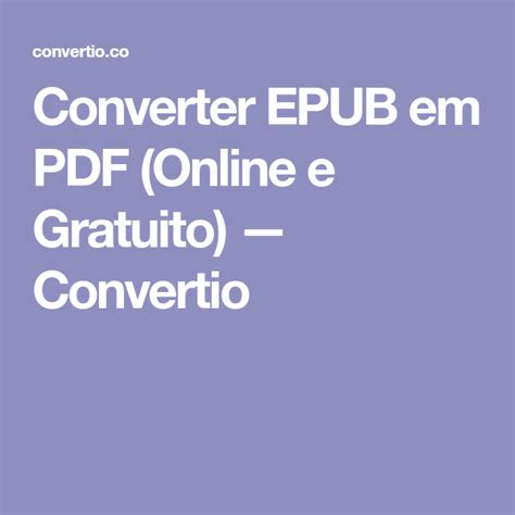 epuv|Converter EPUB em PDF (Online e Gratuito) — Convertio